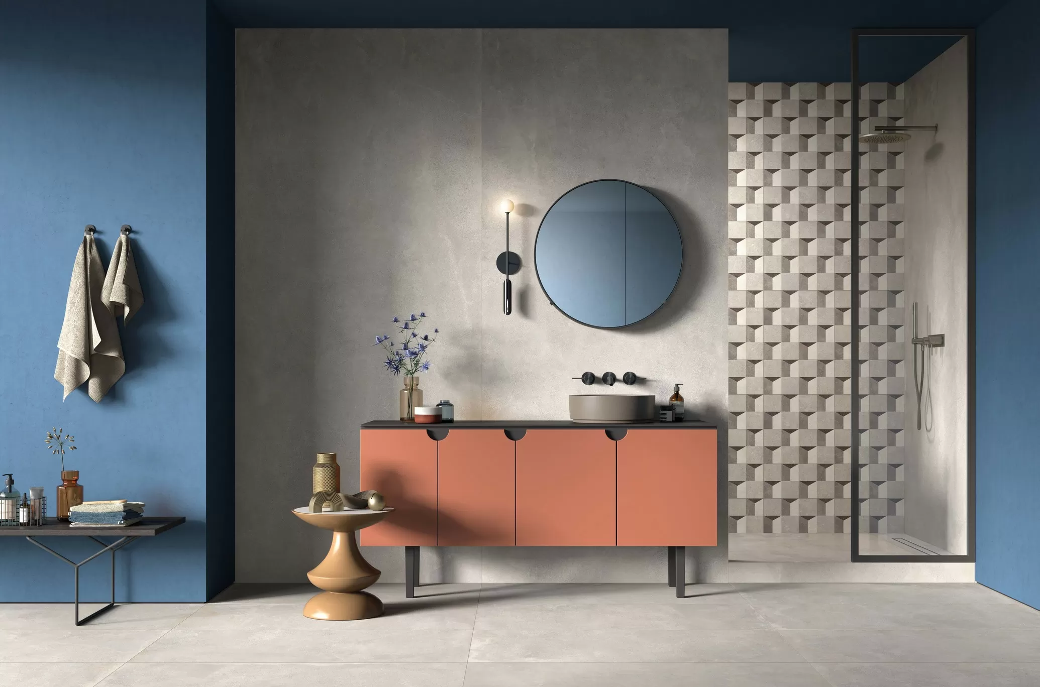 Керамогранит PF60005797 Blend Concrete Ash Ret 60x120