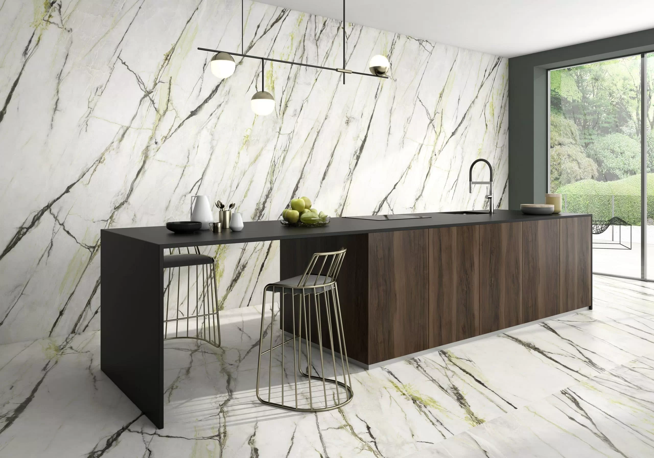 Керамогранит 316233 Calacatta Gold Honed 6mm 120x300