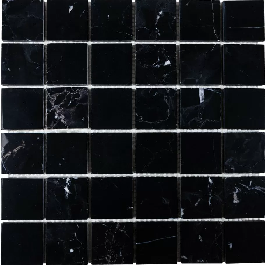 Мозаика DAO-605-48-8 Nero Marquina 4.8х4.8 30х30