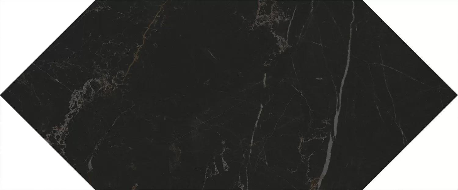 Плитка 35007 Келуш черный глянцевый 14х34