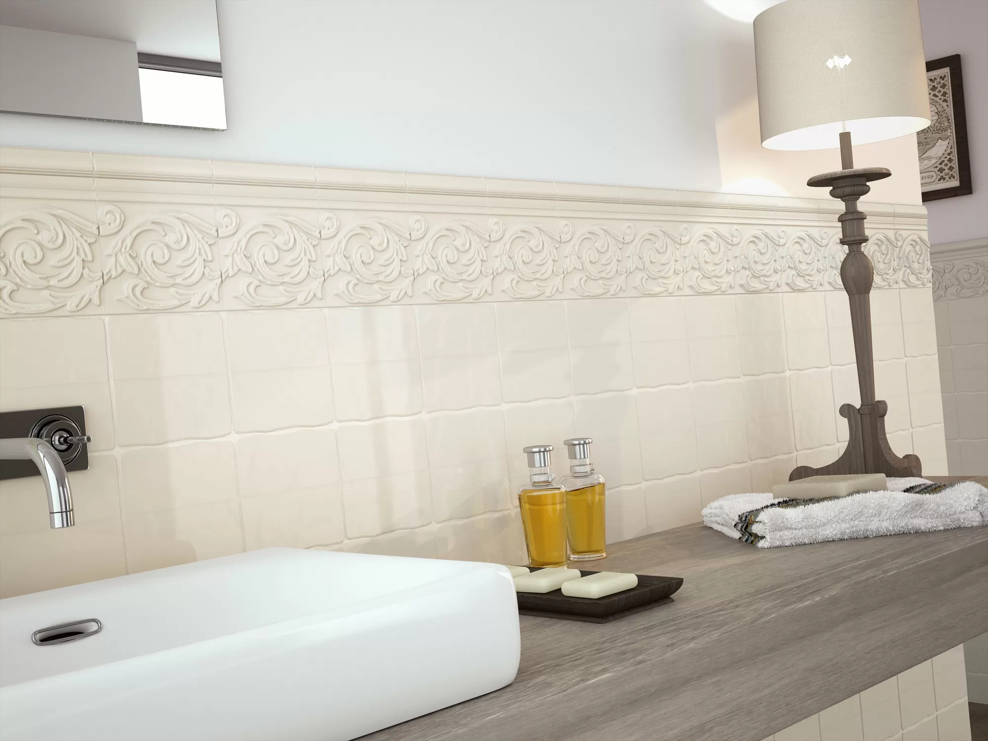Плитка MOLDURA GREY 5x15