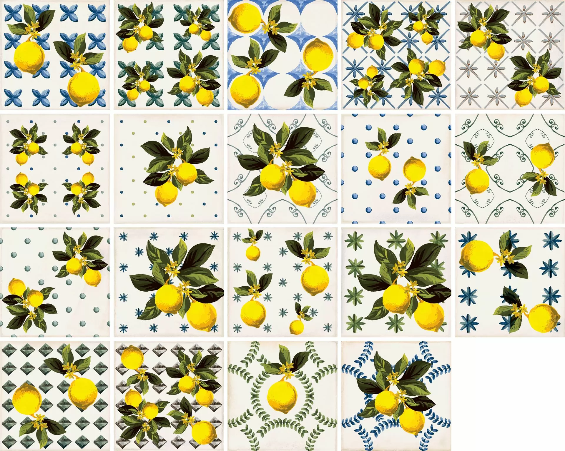 Керамогранит Giardino Bianco Mix Luc 20x20