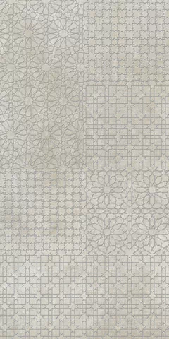 Керамогранит 752610 Tesori Decoro Monile Bianco Argento 6mm 120x240