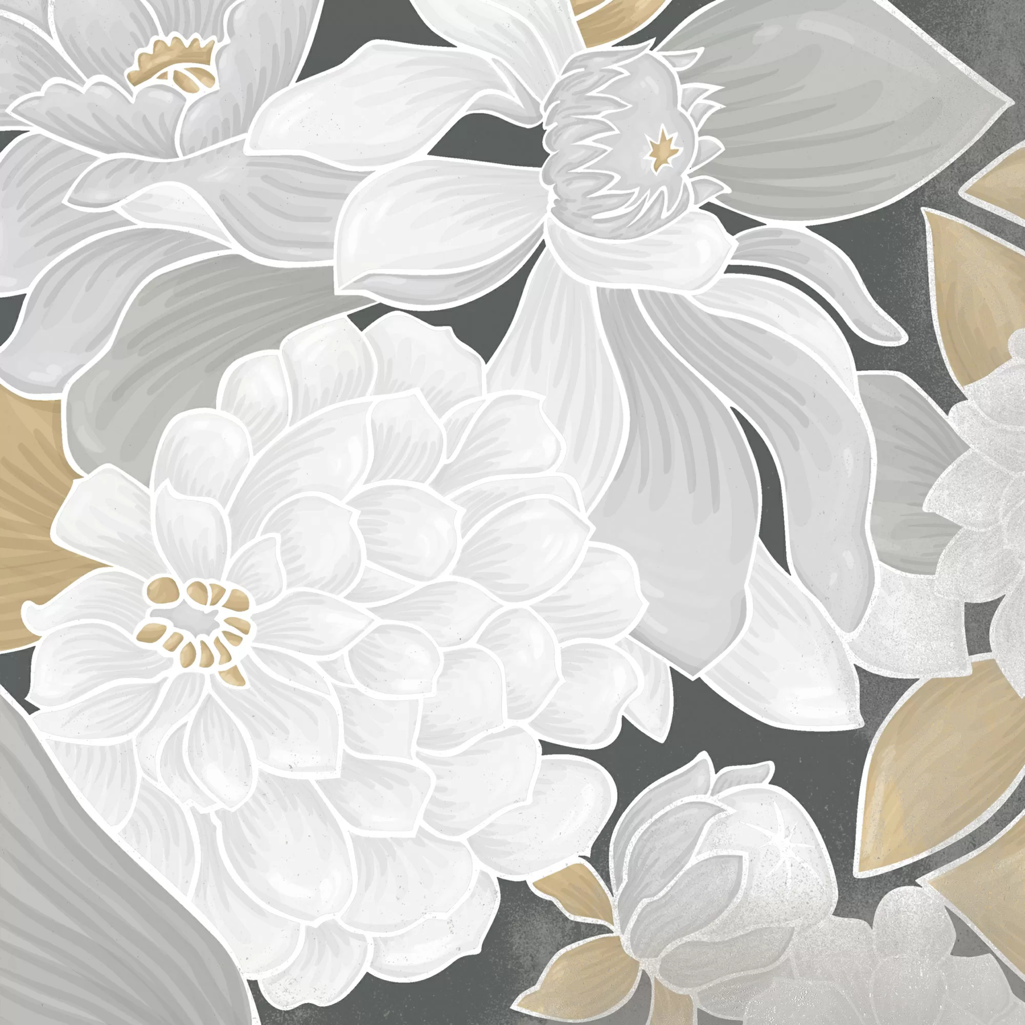 Керамогранит Flore Gris 20x20 (микс)