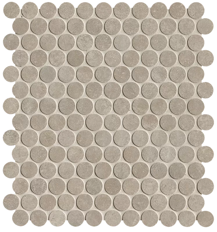 Мозаика fRNL Nobu Grey Gres Round Mosaico Matt 29,5x32,5