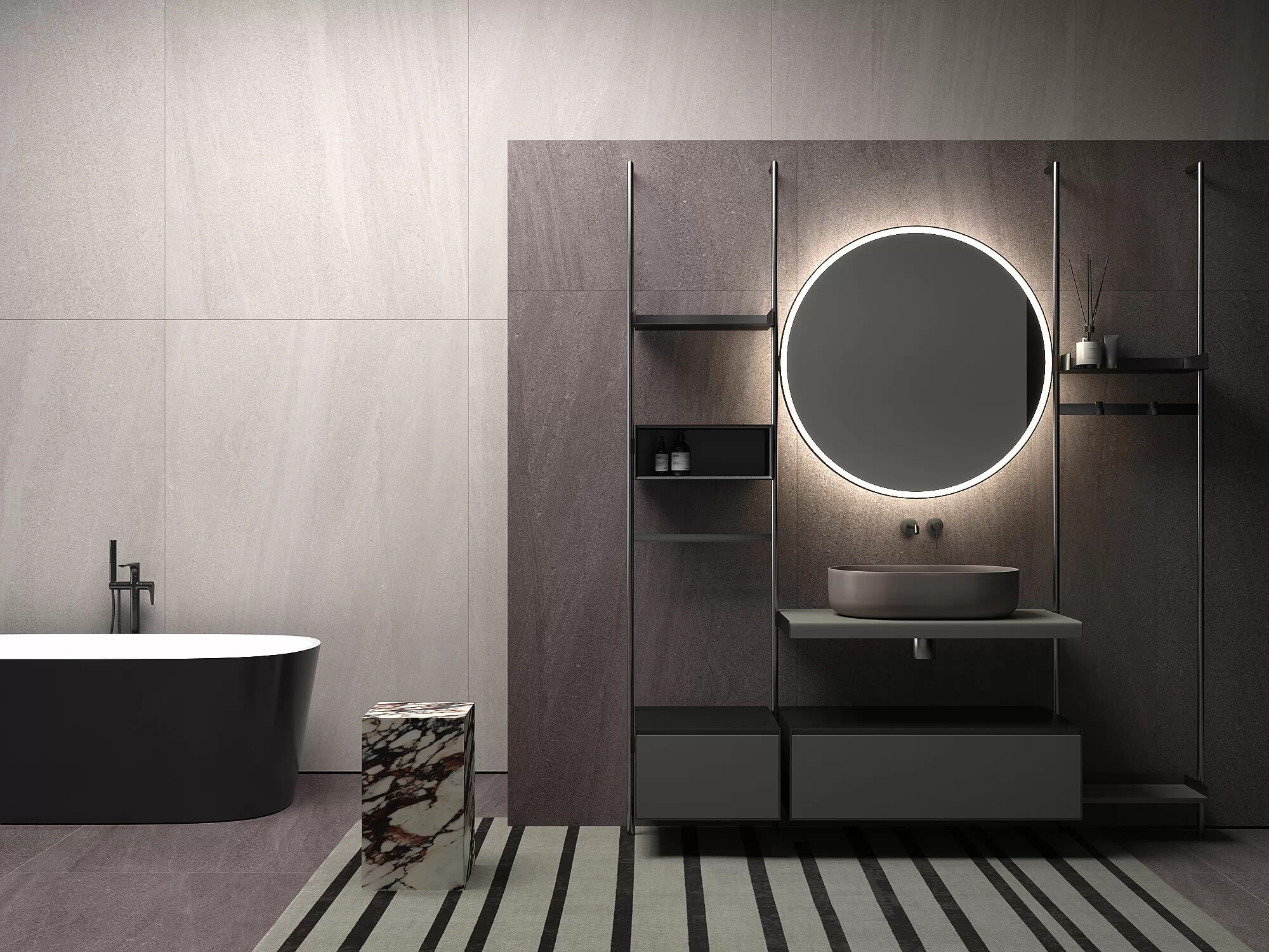 Керамогранит 1082 Monte Grigio Carv 180x120