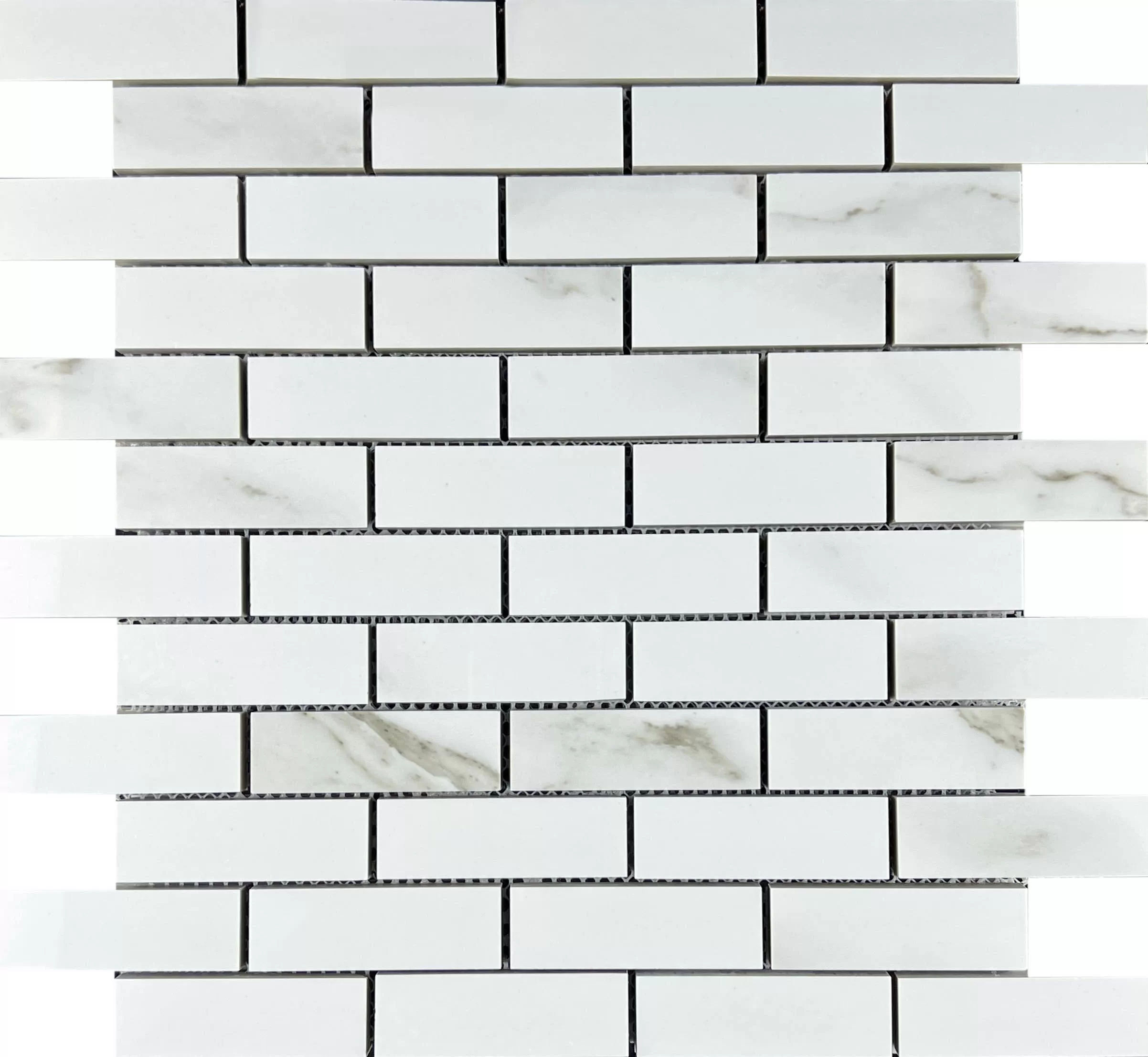 Мозаика Mosaic Statuario Eva brick bone 32.1x29.9