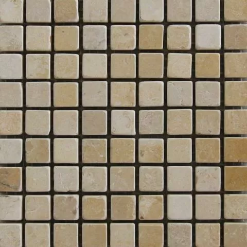Мозаика JERUSALEM GOLD 1,5x1,5x0,8 tumbled