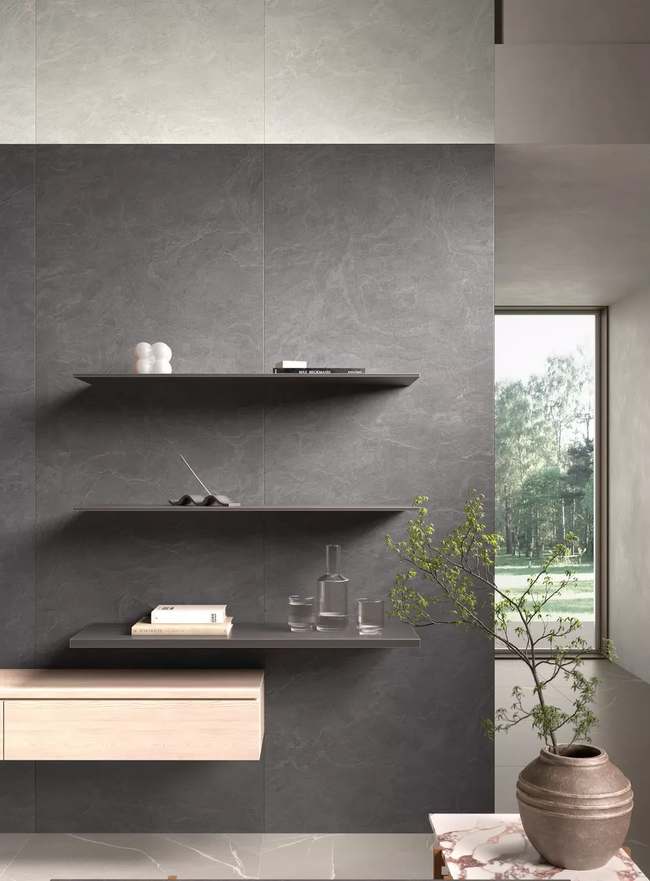 Керамогранит LAMF012550 Slate Burgundy Nat 1200x3000x5.6