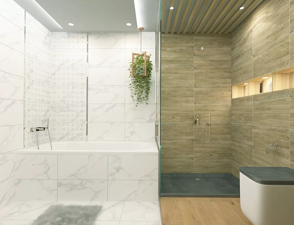 Плитка Декор Calacatta Bianco 31.5x63