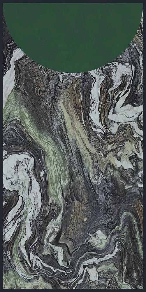 Керамогранит 764125 Policroma Volta Cipollino-Conifera Mat Ret 6mm 120x240