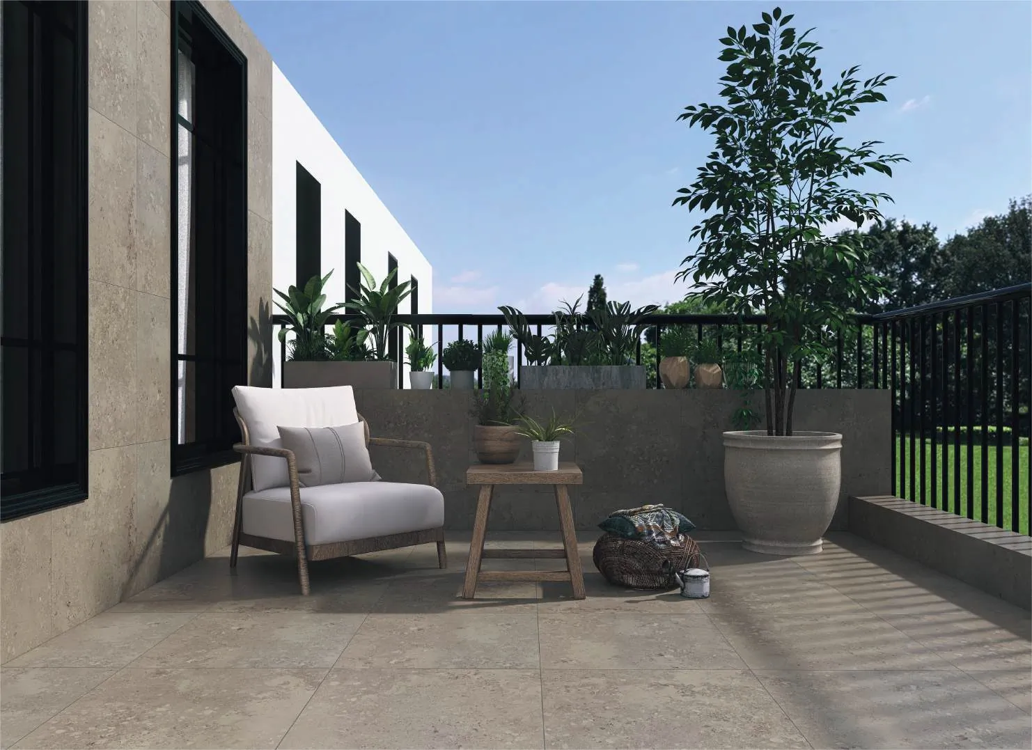 Керамогранит Limestone Brown Mat 60x60