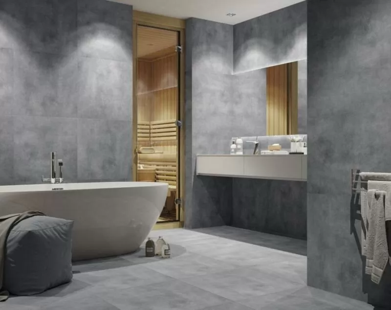 Керамогранит Concrete Anthracite антрацит  PG 01 60х60