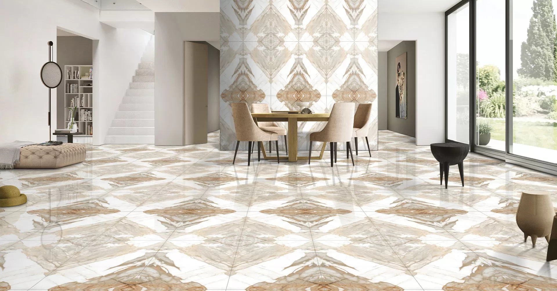Керамогранит Scotish White A Glossy 60х120