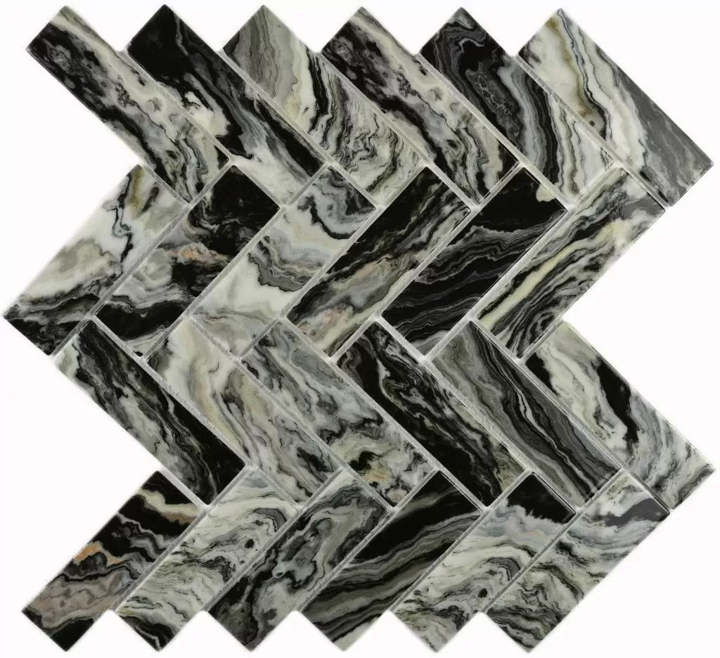 Мозаика Hadar Black 30*98*4.5 268*286