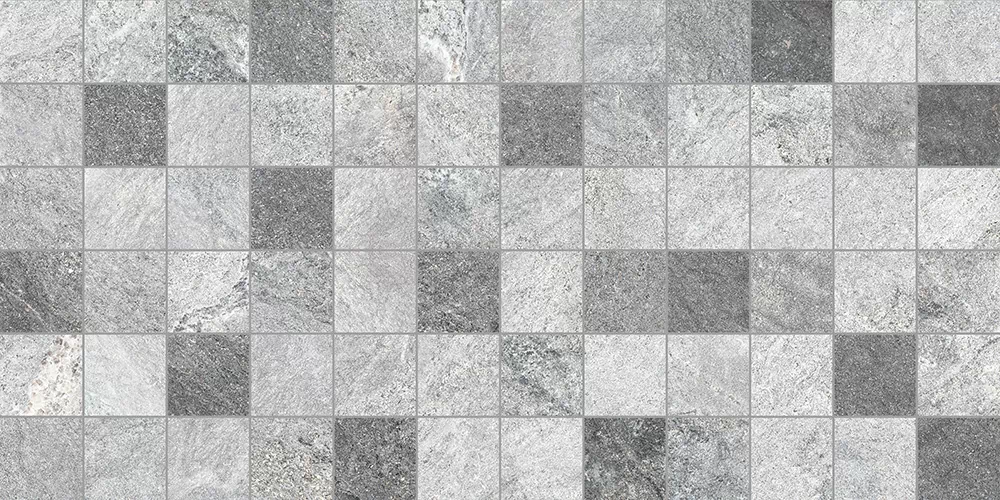 Плитка 1039-8219 Balance Темно-серый мозаика 40*20