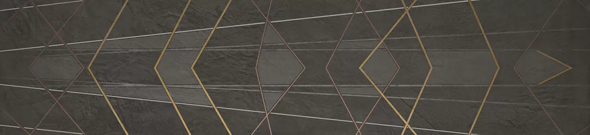 Керамогранит Equinox Anthracite Diamond Decor 6mm 59.55x260