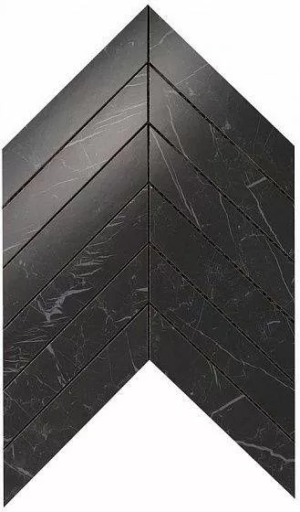 Плитка 9SCN Marvel Nero Marquina Chevron Wall 30,5X25