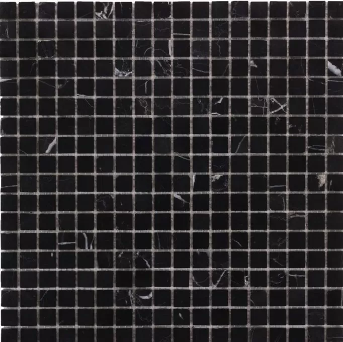 Мозаика DAO-605-15-4 Nero Marquina 1,5х1,5 30х30