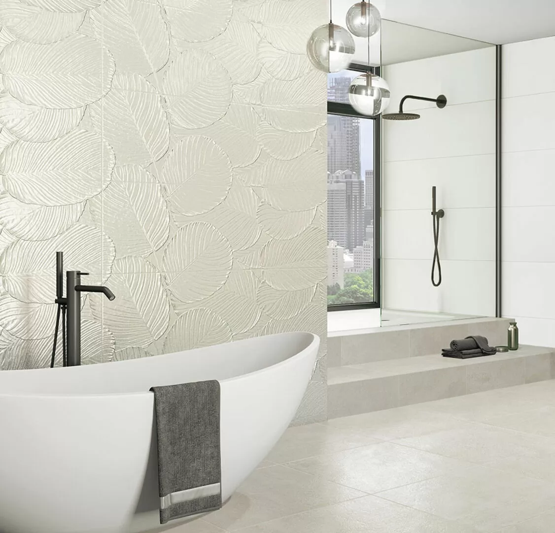 Плитка LEAF COLOURS SILVER 33*100