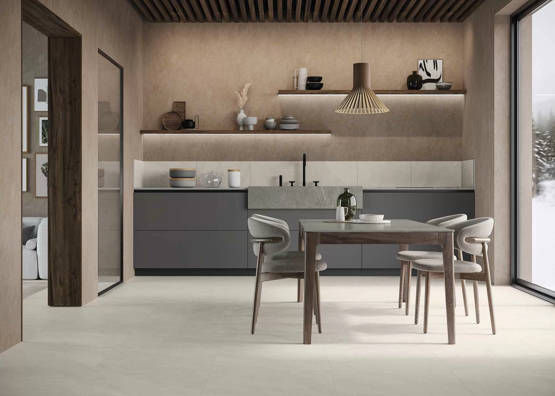 Керамогранит 16460044 Era Grigia Naturale 9mm 60x120