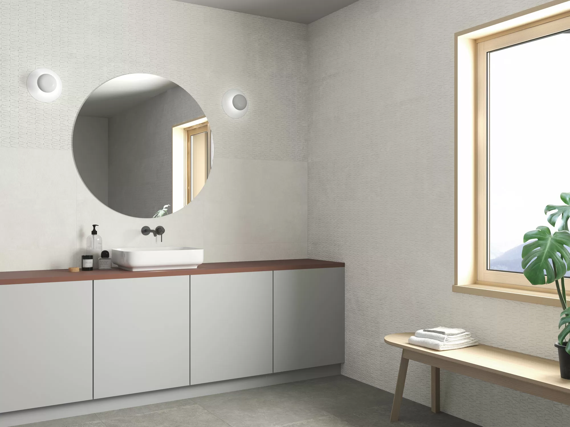 Плитка 27494 GRUNGE GREY STRIPES/32X90/R 32X90