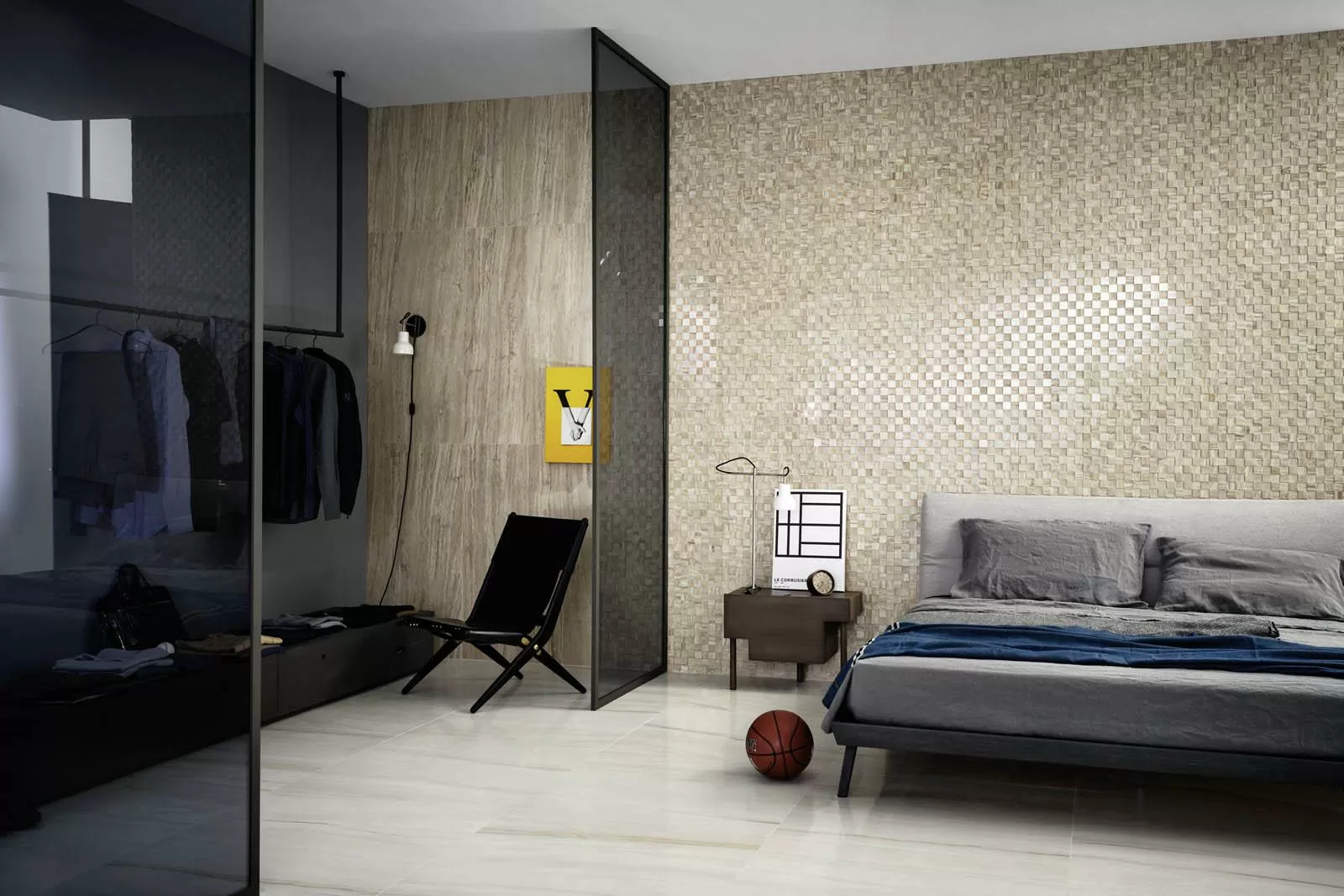 Плитка M8T5 Allmarble Wall Golden White Satin Decoro Club 40x120