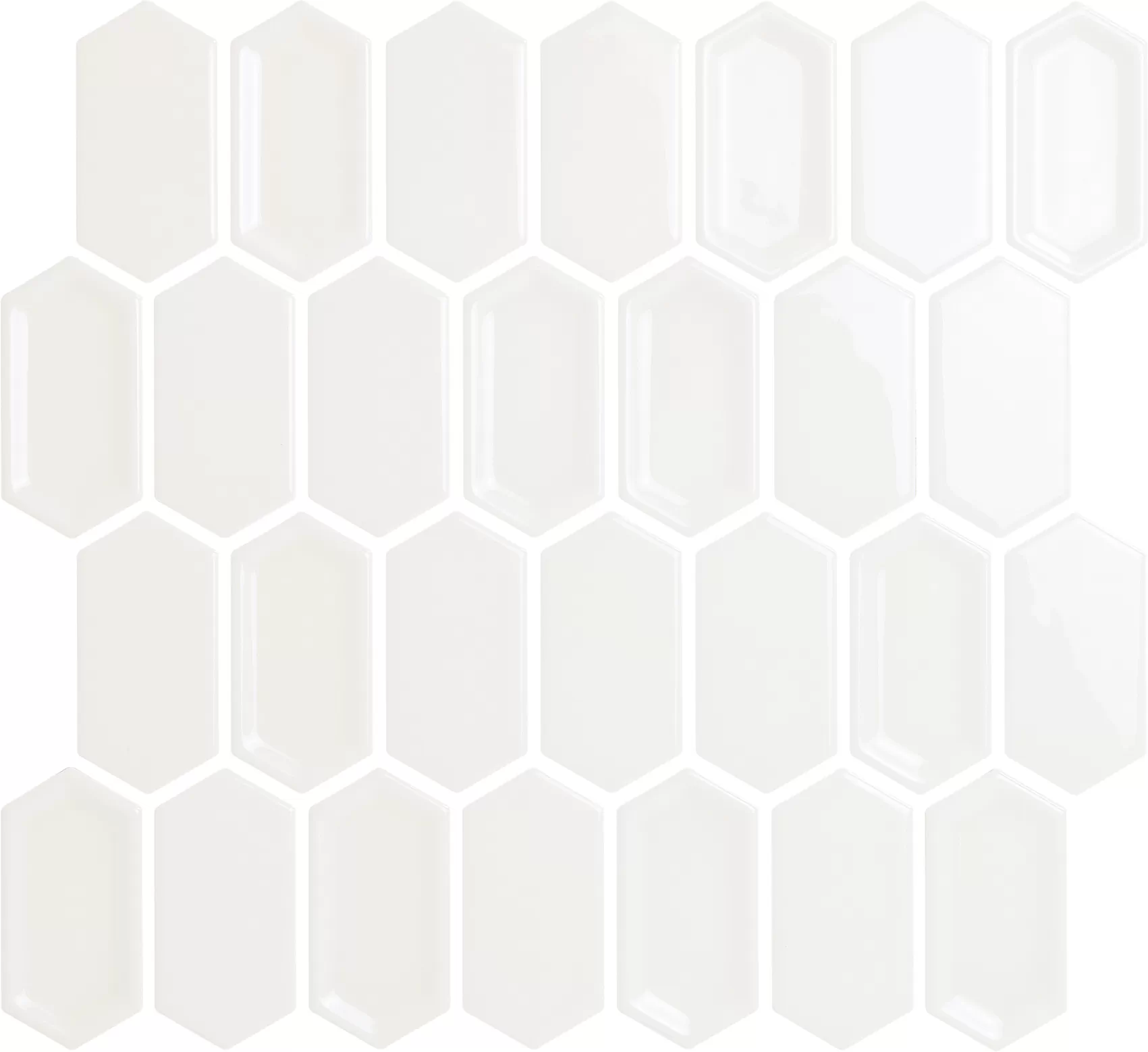 Мозаика Crayon White glos 27.8x30.4