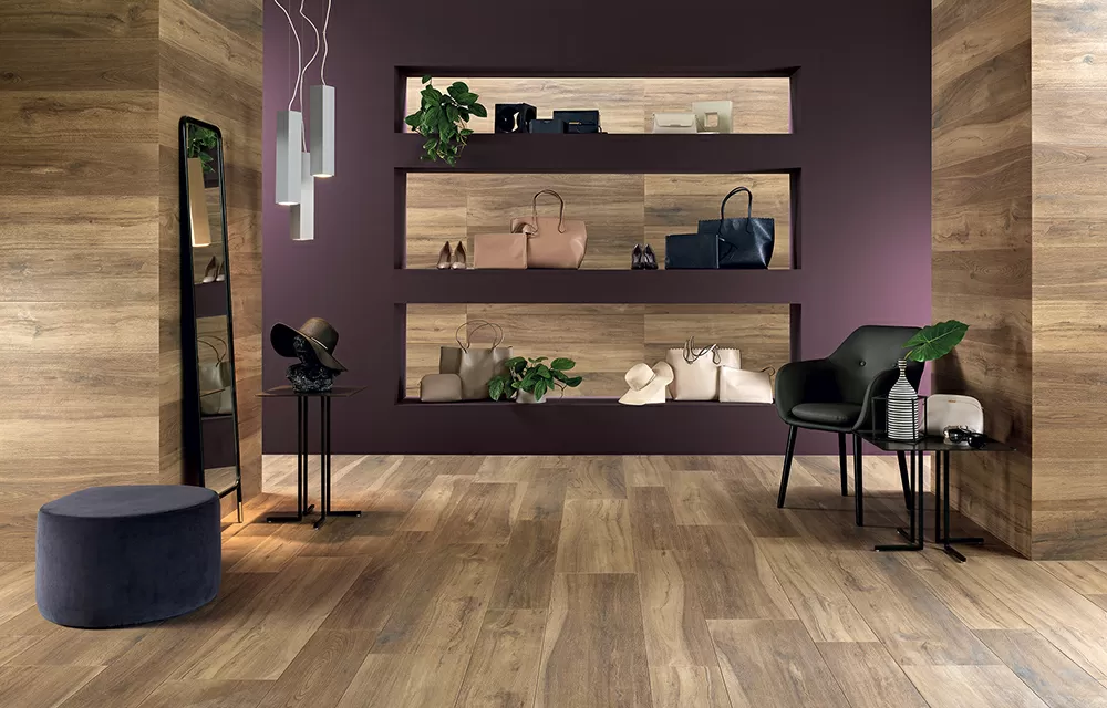Керамогранит 181654 Silvis Mogano ret R10 20x120
