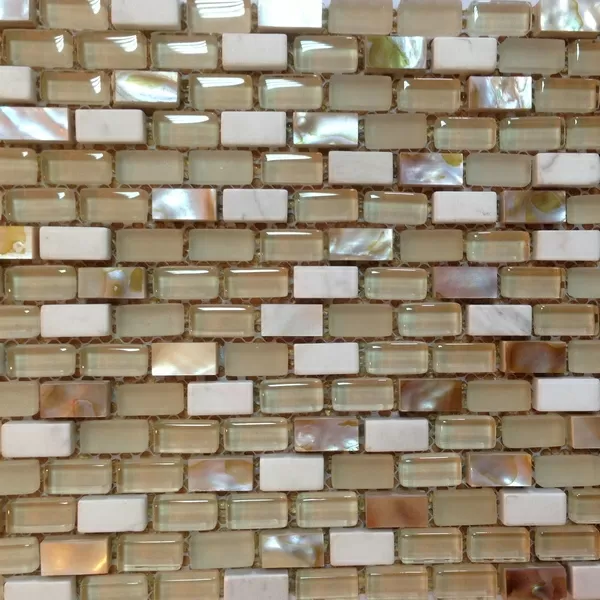 Мозаика Light Pearl 001A 1x2 28,6x28,8