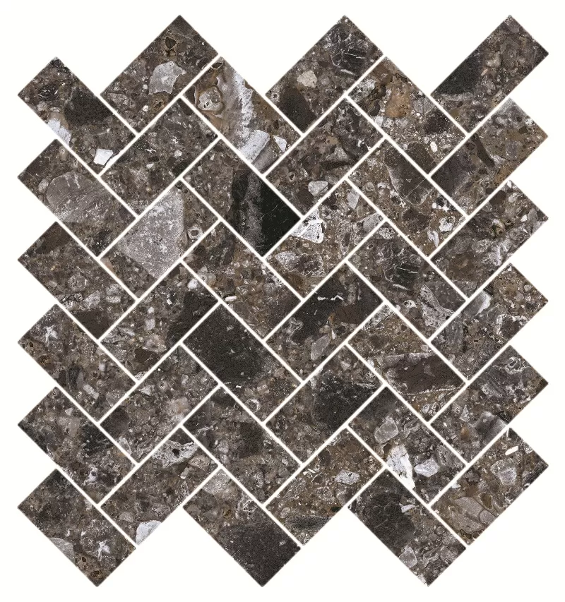 Мозаика K-333/MR/m06 Terrazzo Dark Grey 28.2x30.3