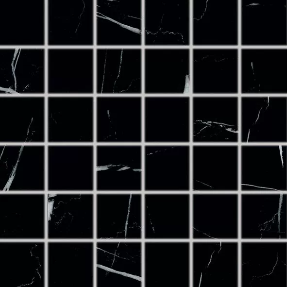 Мозаика DDM06833 FLASH mosaic black matt R10 30x30