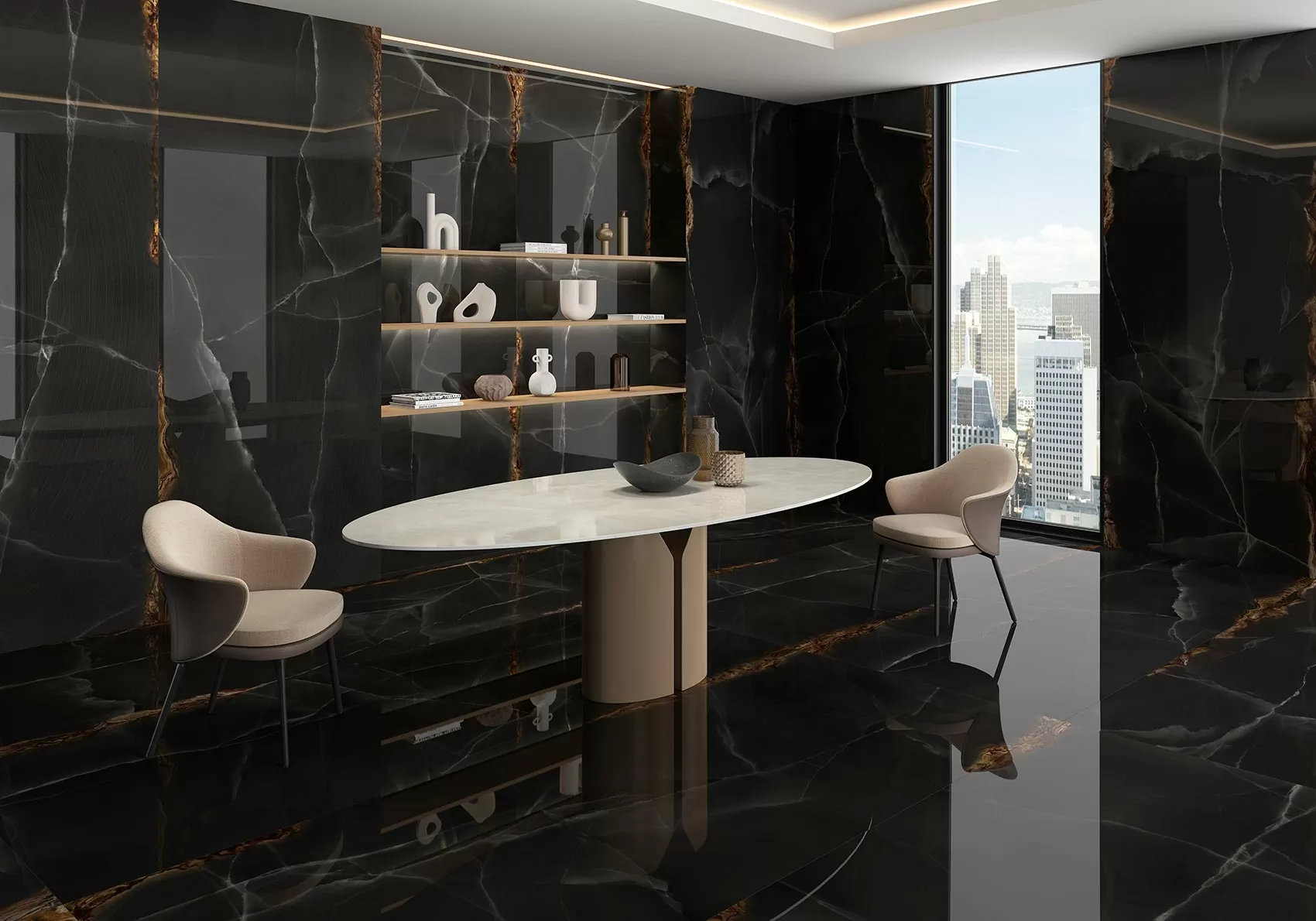 Керамогранит Onice Black Polished 120x300