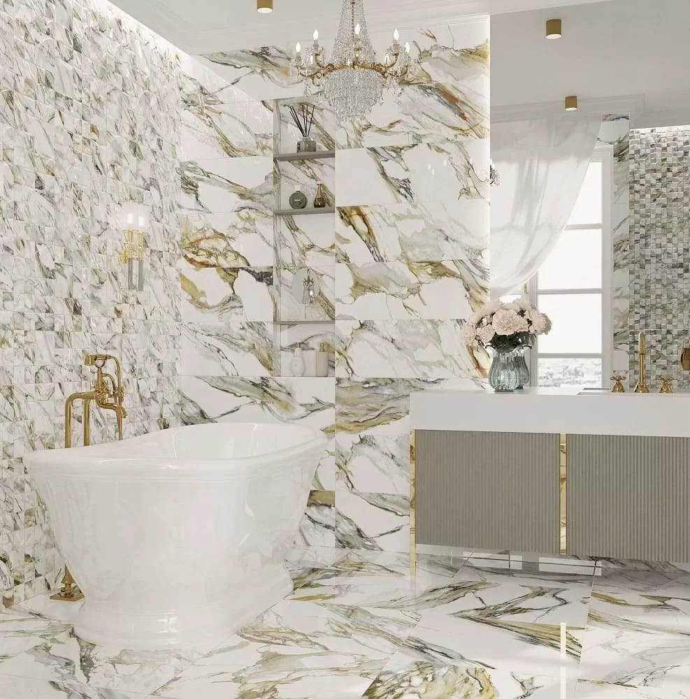 Плитка DG13-02 Duchess Gold Decor 02 glossy 30x90