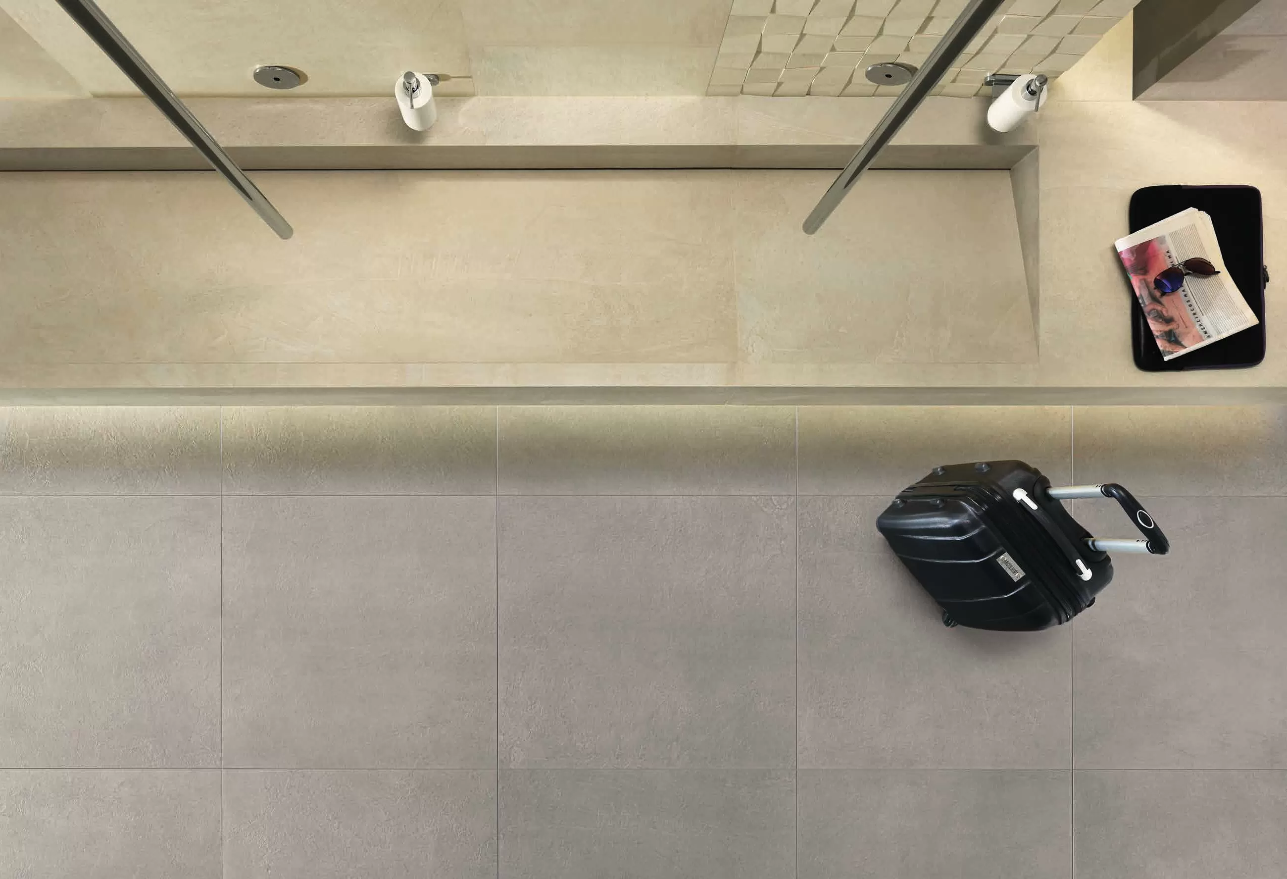 Керамогранит SU02BT Spatula Trat.AVORIO SQ. 120X60