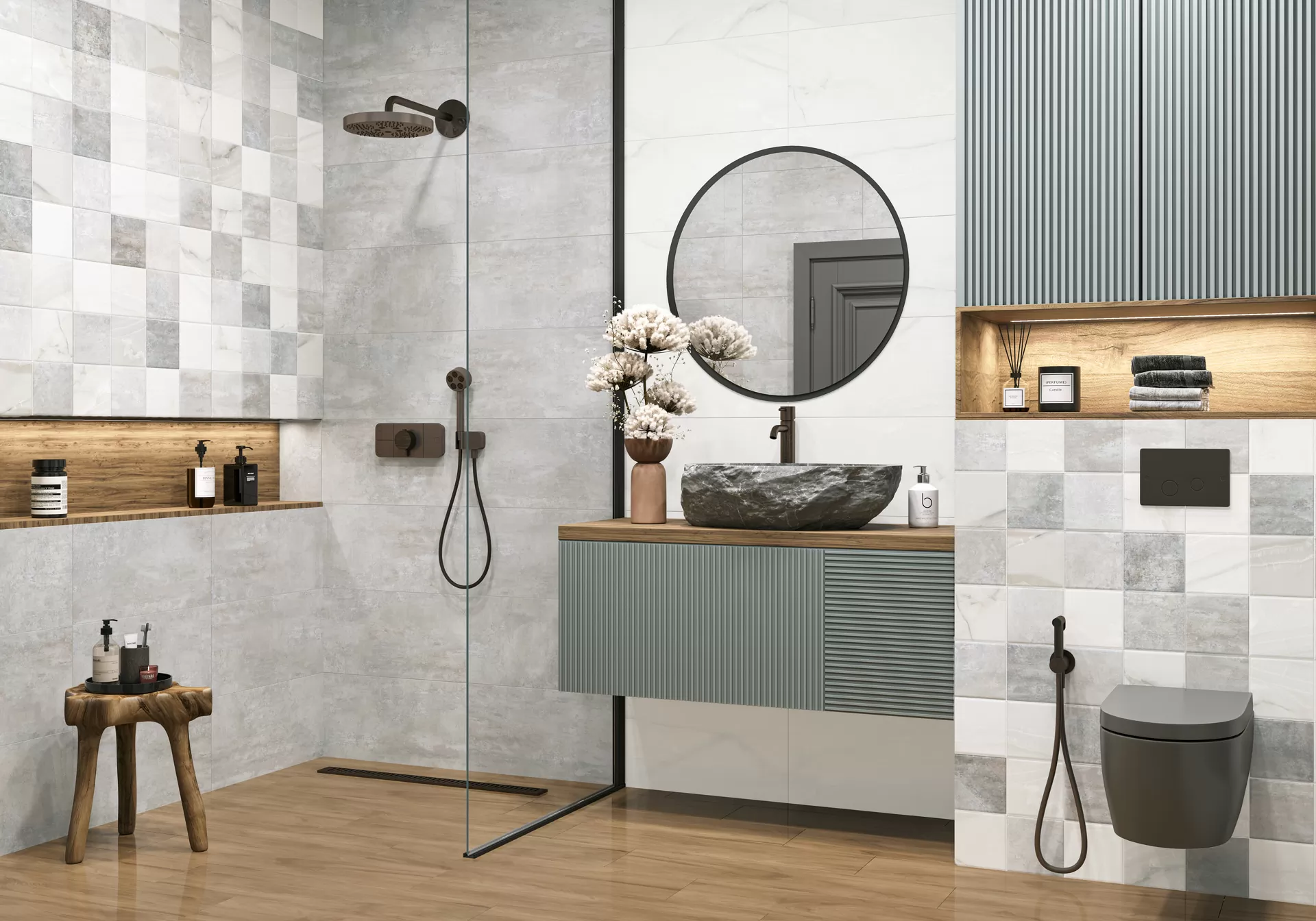 Плитка WT36TIT25 Titan Dark 300x600x9