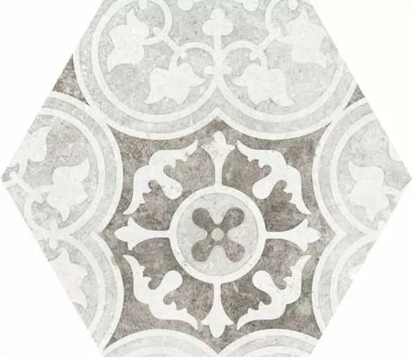 Керамогранит 22099 Hexatile Cement Garden Grey 17,5x20 (17 видов паттерна)