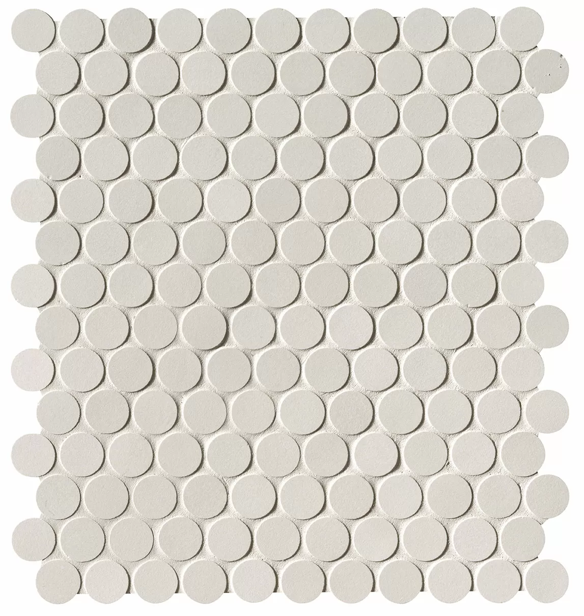 Мозаика fNSV Milano&Floor Bianco Round Mosaico Matt 29.5x32.5