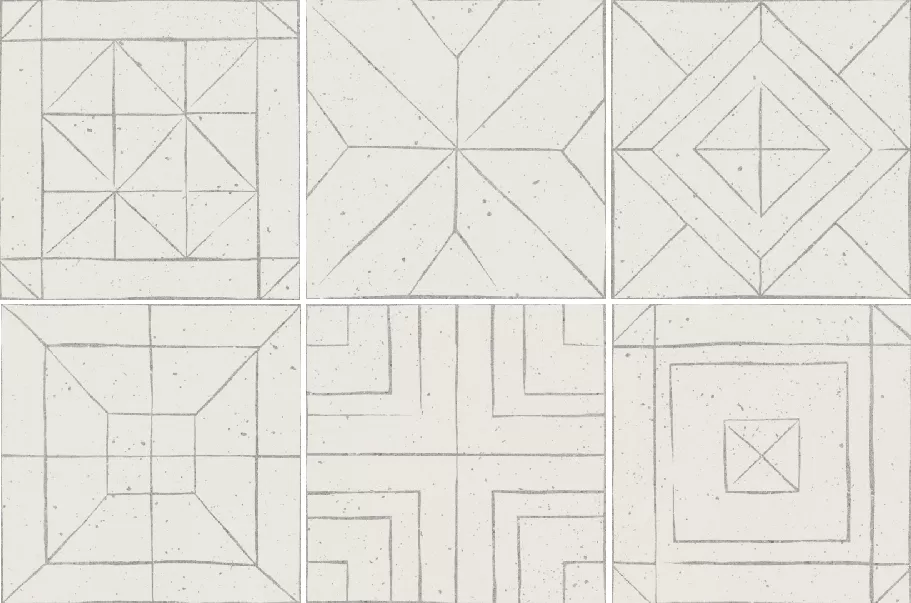 Керамогранит Square Sketch Decor 18.5x18.5