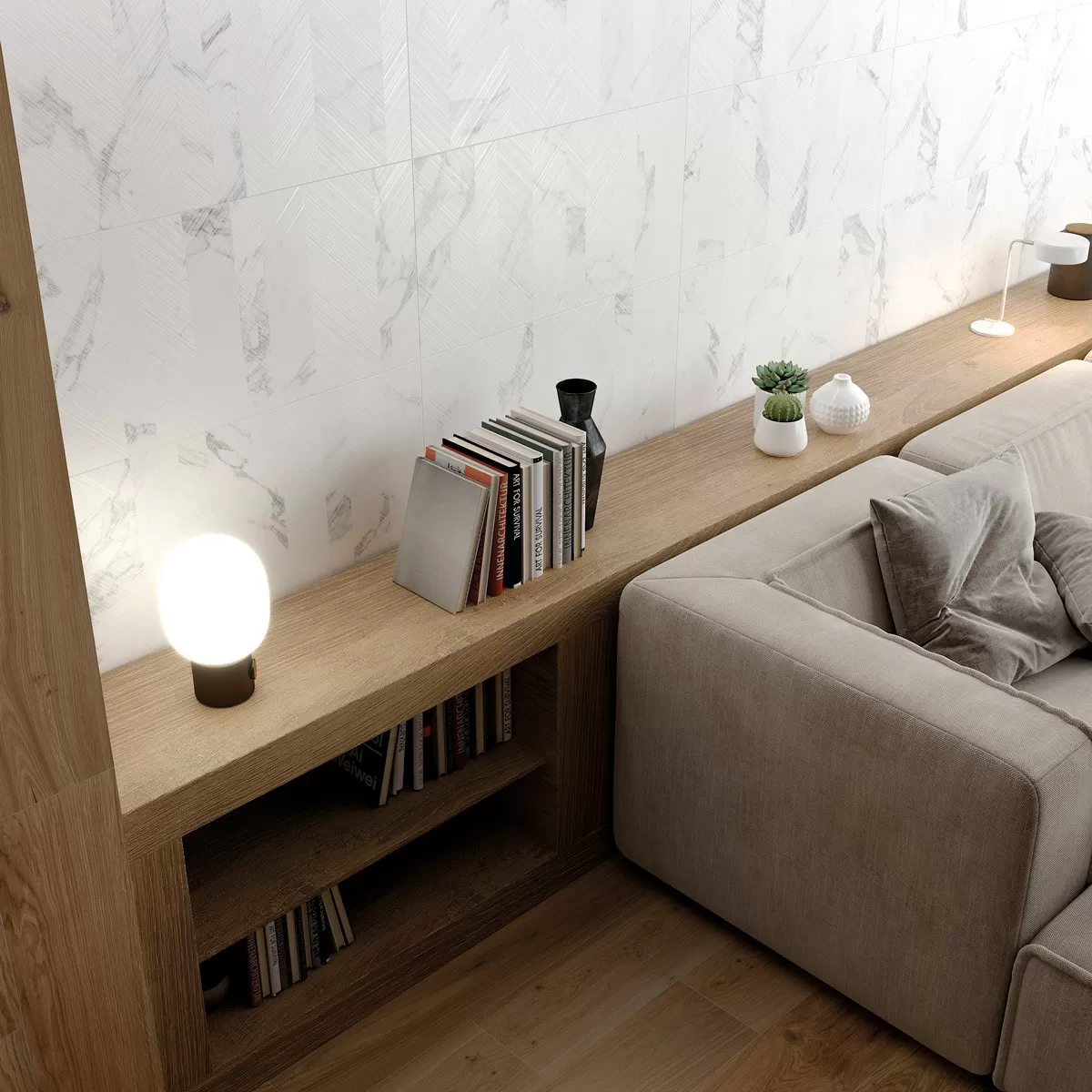 Керамогранит Mural Aura Crema 32x62.5