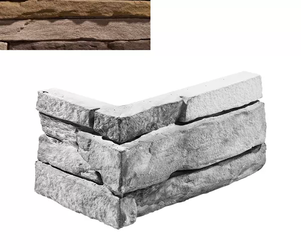 Искусственный камень Угловой элемент Шампань 830 20/10x10x3